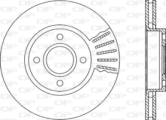 OPEN PARTS Тормозной диск BDA1190.20